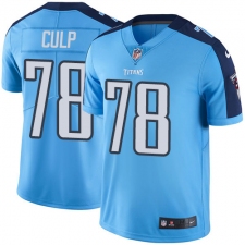 Youth Nike Tennessee Titans #78 Curley Culp Elite Light Blue Team Color NFL Jersey