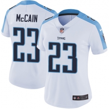 Women's Nike Tennessee Titans #23 Brice McCain Elite White NFL Jersey