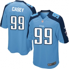 Men's Nike Tennessee Titans #99 Jurrell Casey Game Light Blue Team Color NFL Jersey