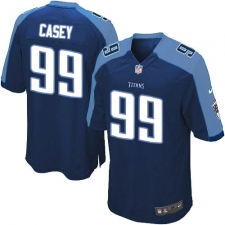 Men's Nike Tennessee Titans #99 Jurrell Casey Game Navy Blue Alternate NFL Jersey
