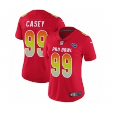 Women's Nike Tennessee Titans #99 Jurrell Casey Limited Red AFC 2019 Pro Bowl NFL Jersey