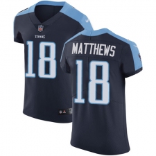 Men's Nike Tennessee Titans #18 Rishard Matthews Navy Blue Alternate Vapor Untouchable Elite Player NFL Jersey