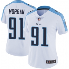 Women's Nike Tennessee Titans #91 Derrick Morgan Elite White NFL Jersey