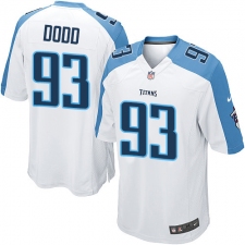 Men's Nike Tennessee Titans #93 Kevin Dodd Game White NFL Jersey
