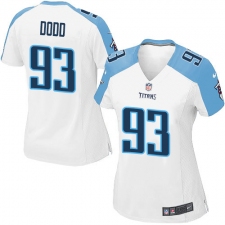 Women's Nike Tennessee Titans #93 Kevin Dodd Game White NFL Jersey