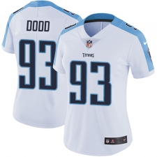 Women's Nike Tennessee Titans #93 Kevin Dodd White Vapor Untouchable Limited Player NFL Jersey