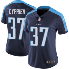 Women's Nike Tennessee Titans #37 Johnathan Cyprien Elite Navy Blue Alternate NFL Jersey