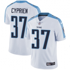 Youth Nike Tennessee Titans #37 Johnathan Cyprien White Vapor Untouchable Limited Player NFL Jersey