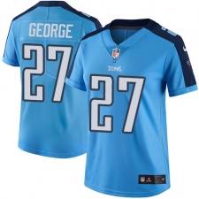 Women's Nike Tennessee Titans #27 Eddie George Elite Light Blue Team Color NFL Jersey