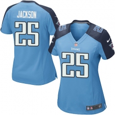 Women's Nike Tennessee Titans #25 Adoree' Jackson Game Light Blue Team Color NFL Jersey