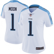 Women's Nike Tennessee Titans #1 Warren Moon Elite White NFL Jersey