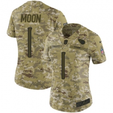 Women's Nike Tennessee Titans #1 Warren Moon Limited Camo 2018 Salute to Service NFL Jersey