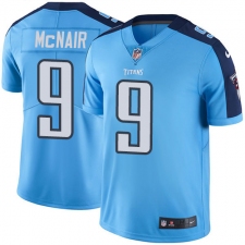 Youth Nike Tennessee Titans #9 Steve McNair Elite Light Blue Team Color NFL Jersey