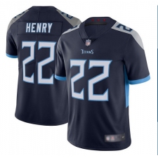 Men's Nike Tennessee Titans #22 Derrick Henry Navy Blue Alternate Vapor Untouchable Limited Jersey