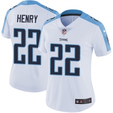 Women's Nike Tennessee Titans #22 Derrick Henry Elite White NFL Jersey