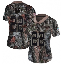 Women's Nike Tennessee Titans #22 Derrick Henry Limited Camo Rush Realtree NFL Jersey