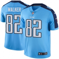 Youth Nike Tennessee Titans #82 Delanie Walker Elite Light Blue Team Color NFL Jersey