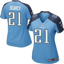 Women's Nike Tennessee Titans #21 Da'Norris Searcy Game Light Blue Team Color NFL Jersey