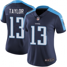 Women's Nike Tennessee Titans #13 Taywan Taylor Elite Navy Blue Alternate NFL Jersey