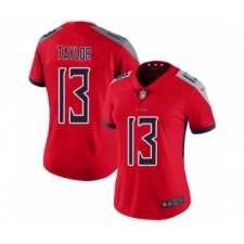 Women's Tennessee Titans #13 Taywan Taylor Limited Red Inverted Legend Football Jersey
