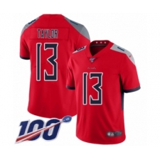 Youth Tennessee Titans #13 Taywan Taylor Limited Red Inverted Legend 100th Season Football Jersey