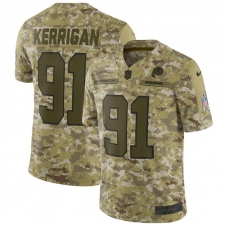 Men's Nike Washington Redskins #91 Ryan Kerrigan Burgundy Limited Camo 2018 Salute to Service NFL Jersey