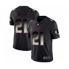 Men's Washington Redskins #21 Sean Taylor Limited Black Smoke Fashion Football Jersey