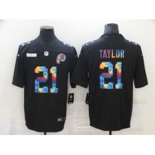 Men's Washington Redskins #21 Sean Taylor Rainbow Version Nike Limited Jersey