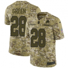 Youth Nike Washington Redskins #28 Darrell Green Limited Camo 2018 Salute to Service NFL Jersey