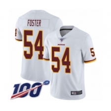Men's Washington Redskins #54 Mason Foster White Vapor Untouchable Limited Player 100th Season Football Jersey