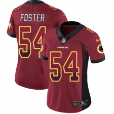 Women's Nike Washington Redskins #54 Mason Foster Limited Red Rush Drift Fashion NFL Jersey
