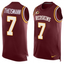Men's Nike Washington Redskins #7 Joe Theismann Limited Red Player Name & Number Tank Top NFL Jersey