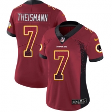 Women's Nike Washington Redskins #7 Joe Theismann Limited Red Rush Drift Fashion NFL Jersey