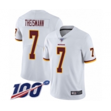 Youth Washington Redskins #7 Joe Theismann White Vapor Untouchable Limited Player 100th Season Football Jersey