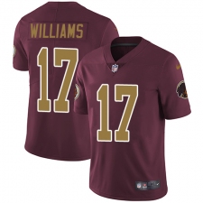 Youth Nike Washington Redskins #17 Doug Williams Burgundy Red/Gold Number Alternate 80TH Anniversary Vapor Untouchable Limited Player NFL Jersey