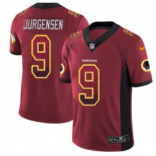 Men's Nike Washington Redskins #9 Sonny Jurgensen Limited Red Rush Drift Fashion NFL Jersey