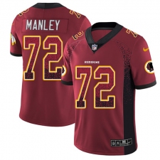 Men's Nike Washington Redskins #72 Dexter Manley Limited Red Rush Drift Fashion NFL Jersey