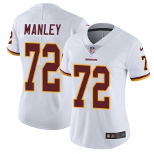 Women's Nike Washington Redskins #72 Dexter Manley Elite White NFL Jersey
