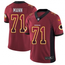 Men's Nike Washington Redskins #71 Charles Mann Limited Red Rush Drift Fashion NFL Jersey