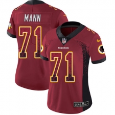 Women's Nike Washington Redskins #71 Charles Mann Limited Red Rush Drift Fashion NFL Jersey