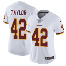 Women's Nike Washington Redskins #42 Charley Taylor White Vapor Untouchable Limited Player NFL Jersey
