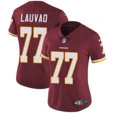 Women's Nike Washington Redskins #77 Shawn Lauvao Burgundy Red Team Color Vapor Untouchable Limited Player NFL Jersey