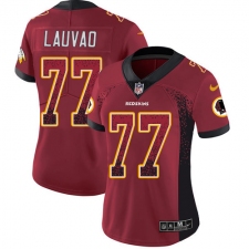 Women's Nike Washington Redskins #77 Shawn Lauvao Limited Red Rush Drift Fashion NFL Jersey