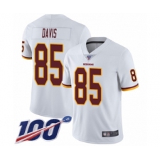 Men's Washington Redskins #85 Vernon Davis White Vapor Untouchable Limited Player 100th Season Football Jersey