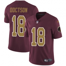Youth Nike Washington Redskins #18 Josh Doctson Elite Burgundy Red/Gold Number Alternate 80TH Anniversary NFL Jersey