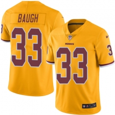 Men's Nike Washington Redskins #33 Sammy Baugh Elite Gold Rush Vapor Untouchable NFL Jersey