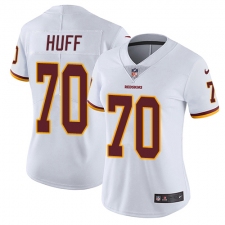 Women's Nike Washington Redskins #70 Sam Huff Elite White NFL Jersey