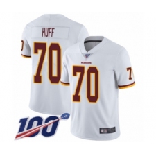 Youth Washington Redskins #70 Sam Huff White Vapor Untouchable Limited Player 100th Season Football Jersey