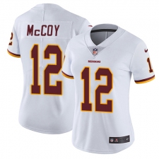Women's Nike Washington Redskins #12 Colt McCoy Elite White NFL Jersey