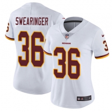 Women's Nike Washington Redskins #36 D.J. Swearinger Elite White NFL Jersey